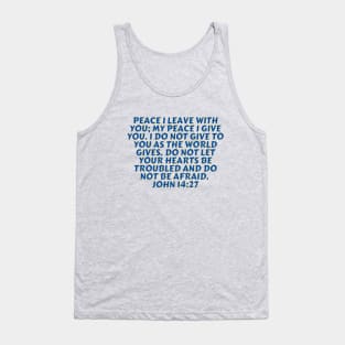 Bible Verse John 14:27 Tank Top